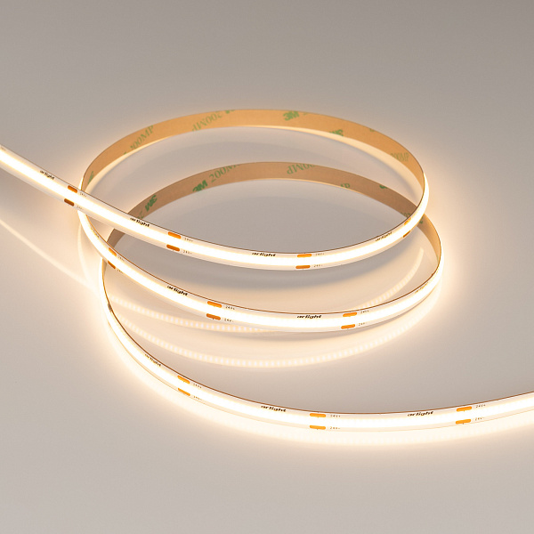 Светодиодная лента COB-X480-8mm 24V Warm2700 (8 W/m, IP20, CSP, 5m) (Arlight, -) Lednikoff
