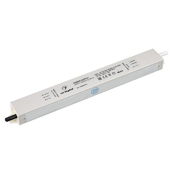 Блок питания ARPV-24060-SLIM-D (24V, 2.5A, 60W) (Arlight, IP67 Металл, 3 года) Lednikoff