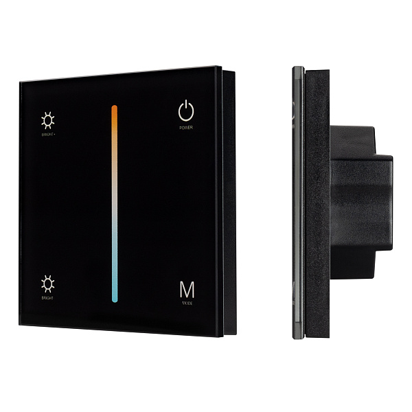 Панель SMART-P21-MIX-G-IN Black (12-24V, 4x3A, Sens, 2.4G) (Arlight, IP20 Пластик, 5 лет) Lednikoff