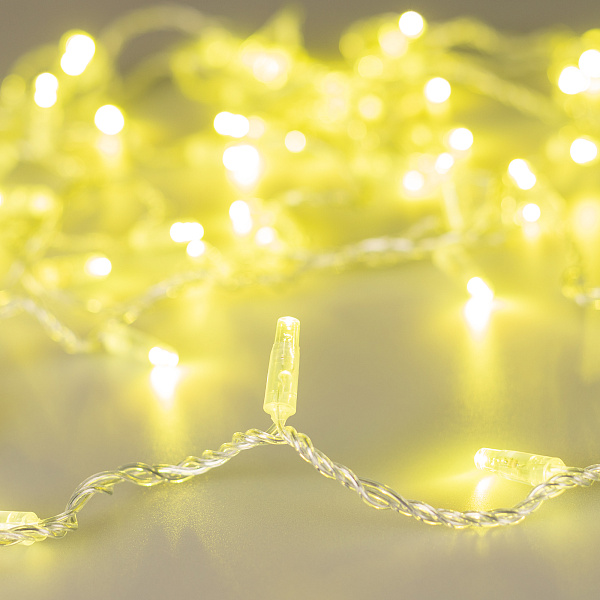 Светодиодная гирлянда ARD-STRING-CLASSIC-10000-CLEAR-100LED-STD Gold (230V, 7W) (Ardecoled, IP65) Lednikoff