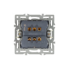 Механизм выключателя одноклавишный перекрёстный SWT-MKX1-PL-BK (250V, 16A) (Arlight, -) Lednikoff
