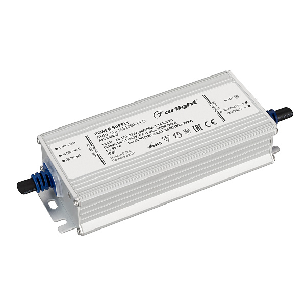 Блок питания ARPJ-LG-1431050-PFC (100W, 71-143V, 0.5-1.05A) (Arlight, IP67 Металл, 5 лет) Lednikoff