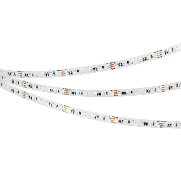 Светодиодная лента RT-A120-8mm 24V RGB (12 W/m, IP20, 2835, 5m) (Arlight, 5 лет) Lednikoff