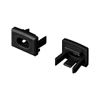 Заглушка PIK-1007 черная с отверстием (Arlight, Пластик) Lednikoff