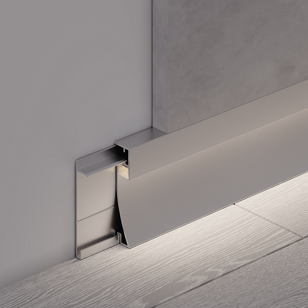 Профиль PLINTUS-H54-2000 ANOD (Arlight, Алюминий) Lednikoff