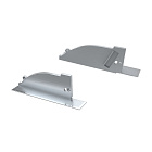 Заглушка для ALM-ARC-SIDE серая левая с отверстием (Arlight, Металл) Lednikoff