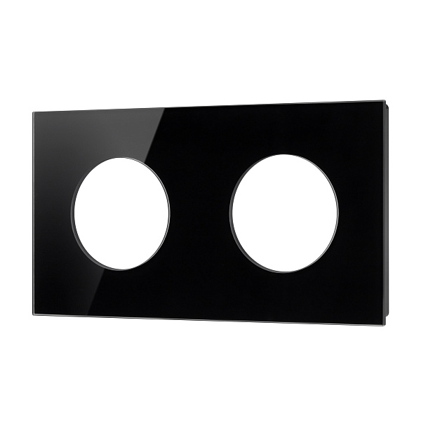 Рамка стеклянная FRM-GLARE-GC-2-BK (Arlight, -) Lednikoff
