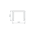 Экран СEIL-S18-SHADOW-SIDE-3000 OPAL (Arlight, Пластик) Lednikoff