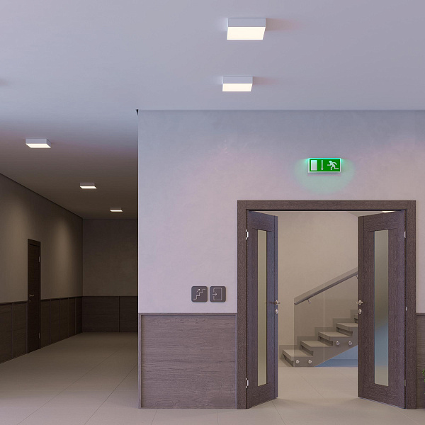 Светильник IM-QUADRO-EMERGENCY-3H-S400x400-44W Warm3000 (BK, 120 deg, 230V) (Arlight, IP40 Металл, 2 года) Lednikoff