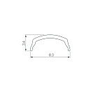Экран ARH-BENT-W11-2000 Clear (Arlight, Пластик) Lednikoff