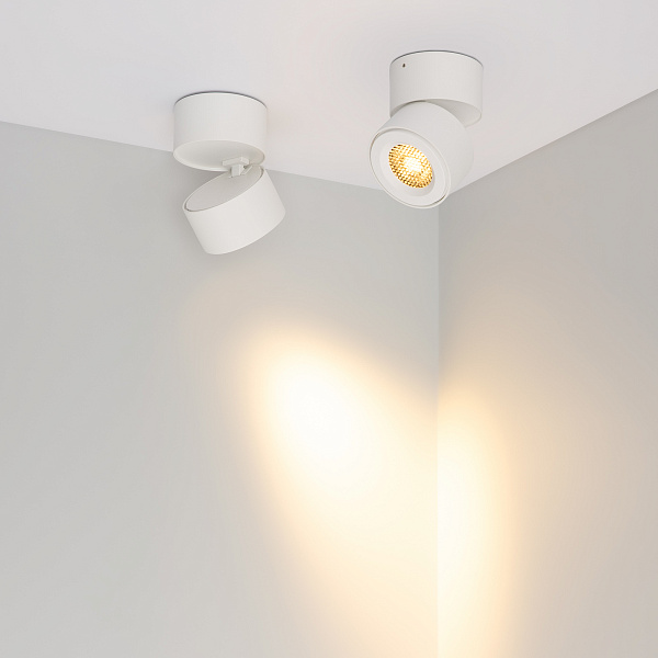 Светильник SP-POINT-SURFACE-R85-12W Warm3200-MIX (WH, 36 deg, 230V) (Arlight, IP20 Металл, 5 лет) Lednikoff