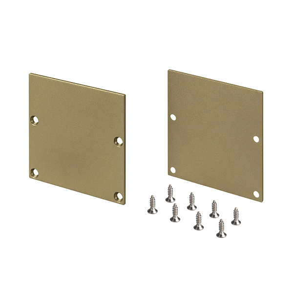 Заглушка SL-LINE-5050-LW GOLD глухая (Arlight, Металл) Lednikoff