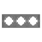 Рамка пластиковая FRM-TENDO-PL-3-GR (Arlight, Графитовый) Lednikoff