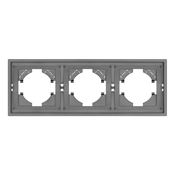 Рамка пластиковая FRM-TENDO-PL-3-GR (Arlight, Графитовый) Lednikoff
