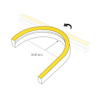 Светодиодная лента герметичная MOONLIGHT-SIDE-M196-03x06mm 24V Warm2300 (7.2 W/m, IP54, 2216, 5m, wire x2) (Arlight, Вывод прямой, 3 года)