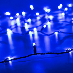 Светодиодная гирлянда ARD-STRING-CLASSIC-10000-BLACK-100LED-STD BLUE (230V, 7W) (Ardecoled, IP65, 1 год)