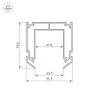 Профиль-держатель MAG-STRETCH-45-2000 (Arlight, Алюминий) Lednikoff