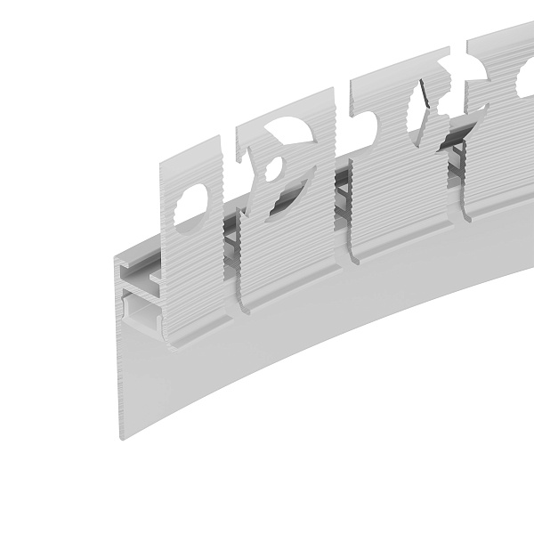 Профиль PLINTUS-FANTOM-BENT-H20-SIDE-2000 WHITE (Arlight, Алюминий) Lednikoff