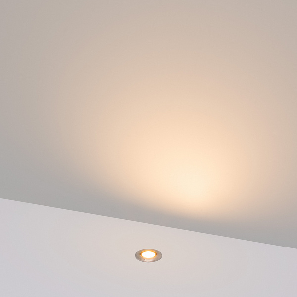 Светильник ART-PELURU-GROUND-R23-1W Warm2700 (SL, 100 deg, 24V) (Arlight, IP67 Металл, 3 года) Lednikoff