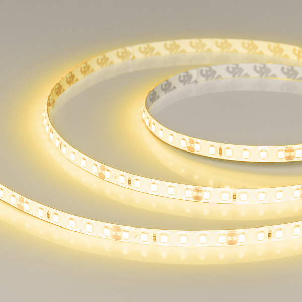 Светодиодная лента герметичная RTW-SE-A120-8mm 24V Yellow (9.6 W/m, IP65, 2835, 5m) (Arlight, 9.6 Вт/м, IP65) Lednikoff