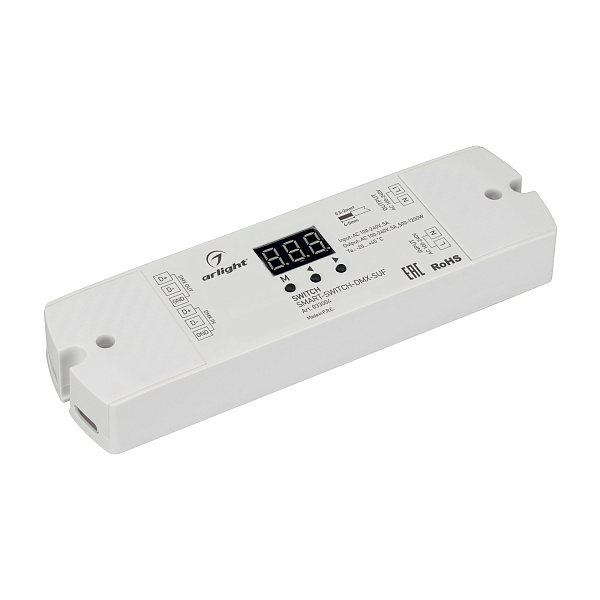 Выключатель SMART-SWITCH-DMX-SUF (230V, 5A) (Arlight, IP20 Пластик, 3 года) Lednikoff
