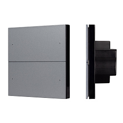 INTELLIGENT ARLIGHT Кнопочная панель SMART DALI-301-22-4K-D2-IN Grey (BUS, Frameless) (IARL, IP20 Пластик, 5 лет)