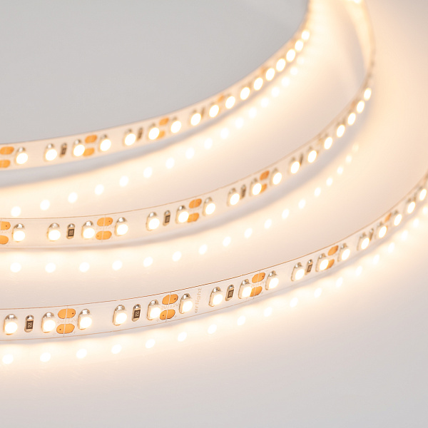 Светодиодная лента RT 2-5000 12V Warm2700 2x (3528, 600 LED, LUX) (Arlight, 9.6 Вт/м, IP20) Lednikoff
