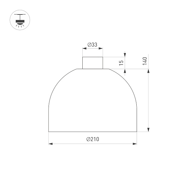 Светильник ART-INBELT-BOWL-R210-16W Day4000-MIX (BK, 100 deg, 48V, DALI) (Arlight, IP20 Металл, 3 года)