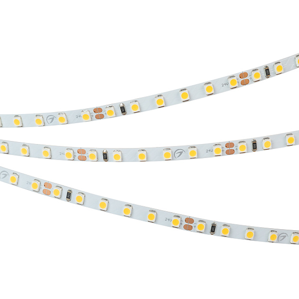 Светодиодная лента RT 2-5000 24V White6000 5mm 2x (3528, 600 LED, LUX) (Arlight, 9.6 Вт/м, IP20) Lednikoff