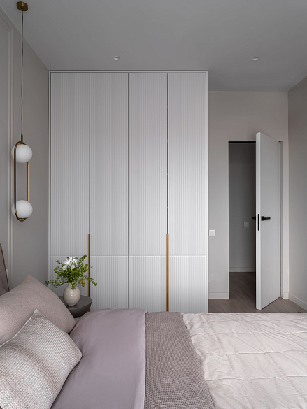 Жилой интерьер квартиры в ЖК "Метрополия"