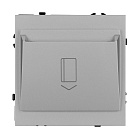 ARL NOBE Выключатель карточный магнитный софт-тач никель SWT-CRD-SFPL-IS (250V, 25A) (Arlight, -) Lednikoff