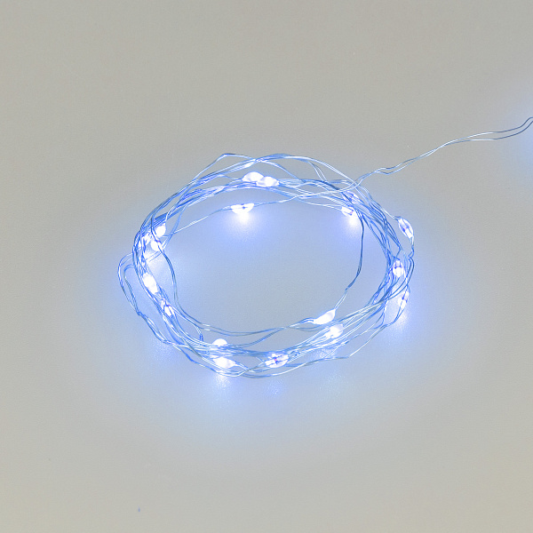Светодиодная гирлянда ARD-DEW-HOME-2000-CLEAR-20LED-STD Blue (1.5V, Battery Pack, Cork) (Ardecoled, IP20) Lednikoff