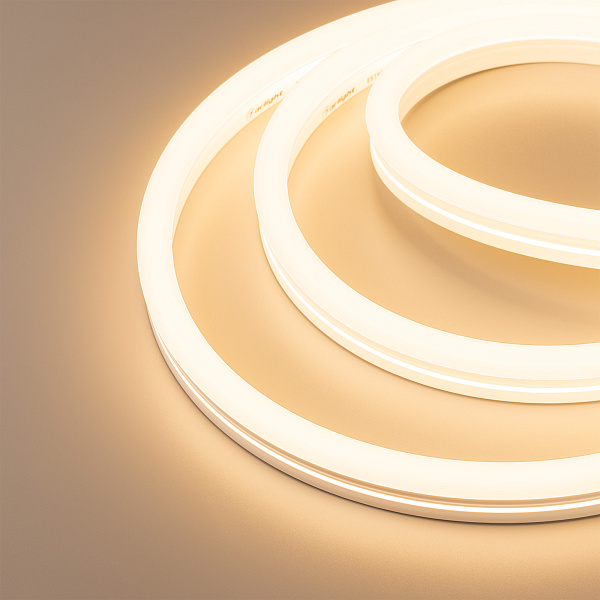 Светодиодная лента герметичная MOONLIGHT-SIDE-X336-12x24mm 230V Warm2400 (11 W/m, IP65, 50m, wire x1) (Arlight, Грибовидная форма)