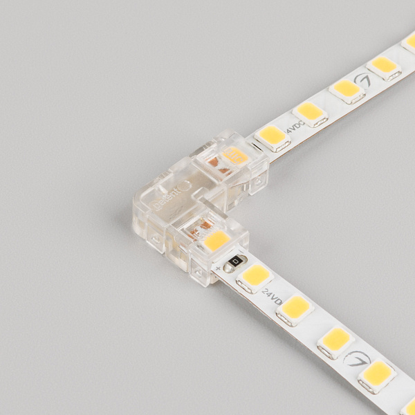 Коннектор угловой FIX-MONO-5mm-2pin-STS (Arlight, Прозрачный) Lednikoff