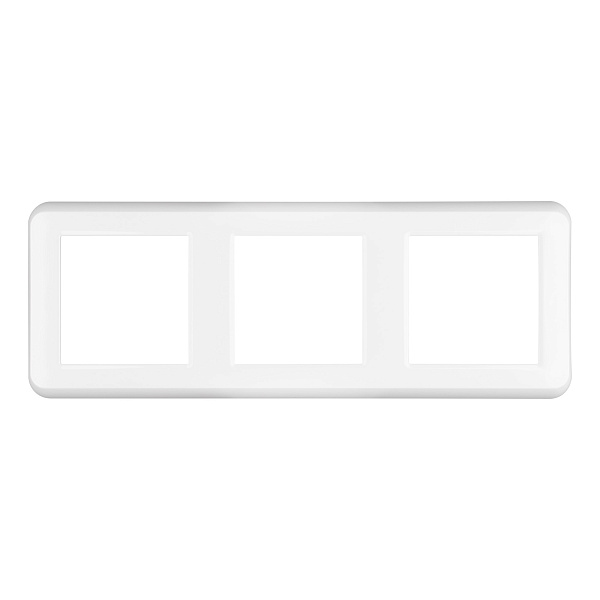 Рамка пластиковая FRM-VERSA-PL-3-WH (Arlight, -) Lednikoff