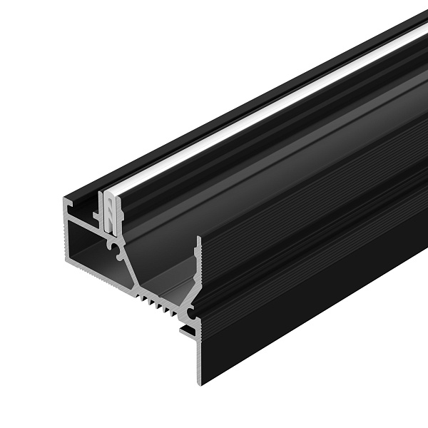 Профиль STRETCH-20-WALL-D-SIDE-2000 BLACK (Arlight, Алюминий) Lednikoff