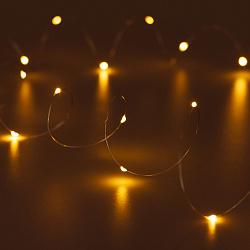 Светодиодная гирлянда ARD-DEW-HOME-2000-CLEAR-20LED-STD Orange (1.5V, Battery Pack, Cork) (Ardecoled, IP20)