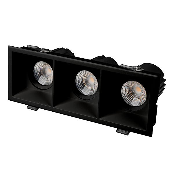 Светильник MS-FLOW-BUILT-S230x85-3x12W Day4000 (BK, 55 deg, 230V) (Arlight, IP20 Металл, 5 лет) Lednikoff