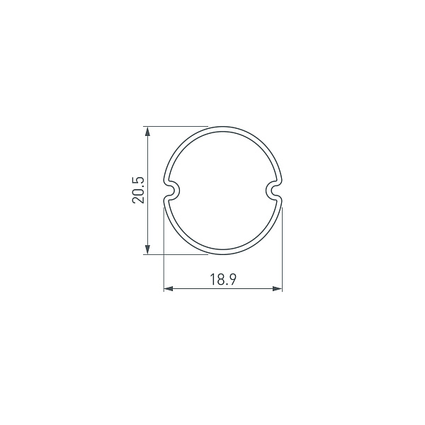 Экран ARH-ROUND-D20-DUAL-2000 OPAL (Arlight, Пластик) Lednikoff
