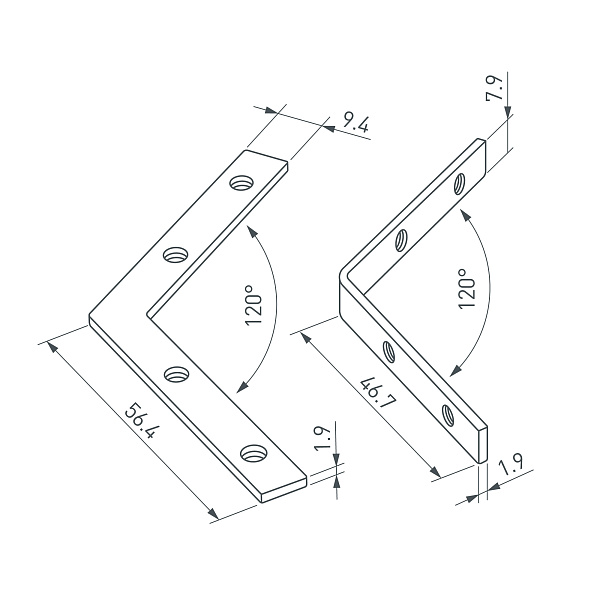 Соединитель профиля LINE-6070-120 Set (Arlight, Металл) Lednikoff