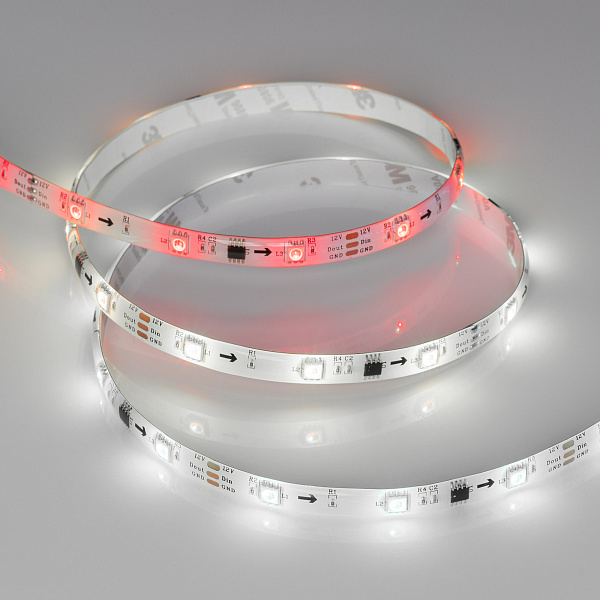 Светодиодная лента герметичная SPI-SE-B30-10mm 12V RGB-PX3 (7.2W/m, IP65, 5060, 5m) (Arlight, бегущий огонь) Lednikoff