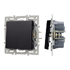 Механизм выключателя одноклавишный перекрёстный SWT-MKX1-PL-BK (250V, 16A) (Arlight, -) Lednikoff