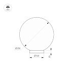 Светильник SP-SILKA-TAB-R350-11W Warm2700 (WH, 330 deg, TOUCH-DIM) (Arlight, IP20 Натуральный шелк, 3 года)