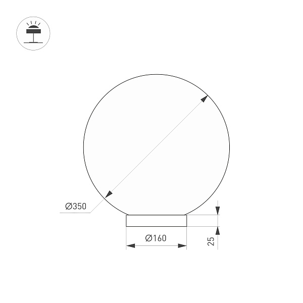 Светильник SP-SILKA-TAB-R350-11W Warm2700 (WH, 330 deg, TOUCH-DIM) (Arlight, IP20 Натуральный шелк, 3 года)