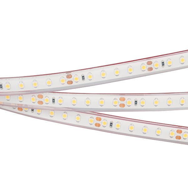 Светодиодная лента RTW 2-5000PGS 24V Cool 2x (3528, 600 LED, LUX) (Arlight, 9.6 Вт/м, IP67) Lednikoff