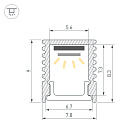 Профиль SL-MINI-8-2000 ANOD BLACK (Arlight, Алюминий) Lednikoff