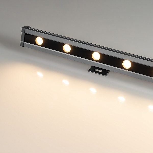 Светодиодный прожектор AR-LINE-1000L-48W-24V RGB-Warm3000 (Grey, 15x45 deg, DMX512) (Arlight, Закрытый) Lednikoff