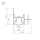 Профиль FOLED-WALL-3000 (Arlight, Алюминий) Lednikoff