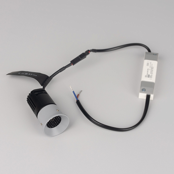 Светильник безрамочный DL-INTRAL-R39-6W Warm3000 (Серый RAL7045, 36 deg, 230V) (Arlight, IP20 Металл, 5 лет) Lednikoff