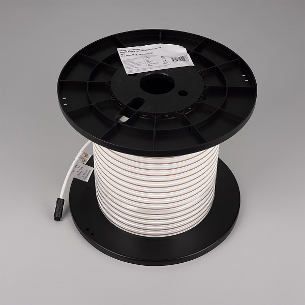 Светодиодная лента герметичная MOONLIGHT-PRO-TOP-X320-13x12mm 48V White6000 (9.6 W/m, IP67, 30m, wire x2) (Arlight, Вывод боковой, 7 лет)